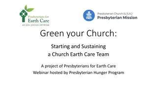 Empowering Your Church for Earth Care: Green Team Strategies & Implementation
