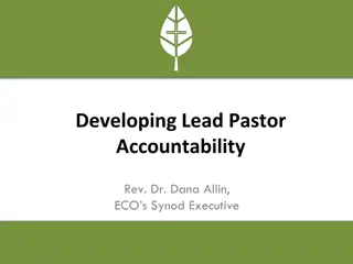 Developing Lead Pastor Accountability Process