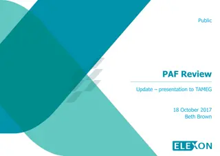 Assessment of PAF Review Update for Smart Data Assurance Procedures and Techniques