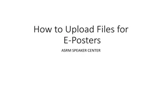 Step-by-Step Guide to Uploading E-Posters at ASRM Speaker Center