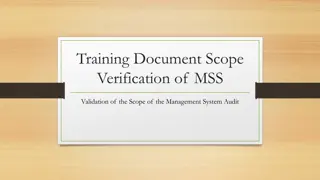 Defining the Scope of a Quality Management System