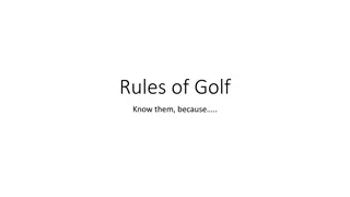 Golf Rules, Etiquette, and Speed of Play Guidelines