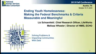 Enhancing Youth Homelessness Solutions through Federal Benchmarks & Criteria
