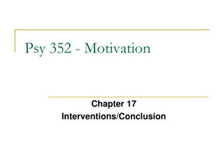 Motivation and Empowerment for Positive Change