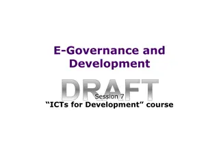 E-Governance and Development: Understanding Good Governance Principles