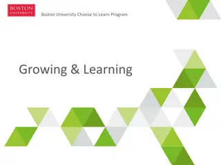 Choose to Learn Program at Boston University