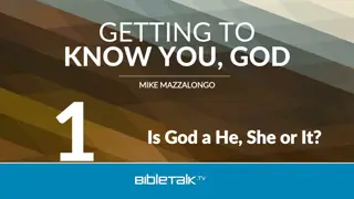 Nature of God and His Manifestations