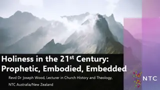 Holiness in the 21st Century through Biblical Insights