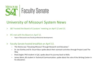 Insights from Recent University of Missouri System Meetings and Initiatives