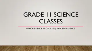 Science 11 Courses Overview: Physics, Chemistry, Biology, Earth Science & More