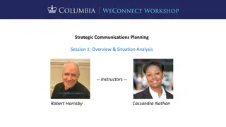 Strategic Communications Planning Session: Overview and Situation Analysis