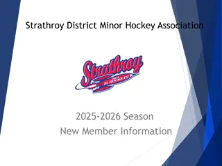 Strathroy District Minor Hockey Association 2025-2026 Season Information