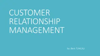 Customer Relationship Management (CRM) Practices