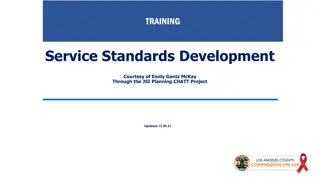 Guidance on Developing Service Standards for HIV/AIDS Programs