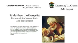 QuickBooks Online Accounts and Classes Setup, Transactions, and Reports