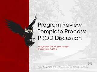 Productivity Trends and Strategies at Foothill College