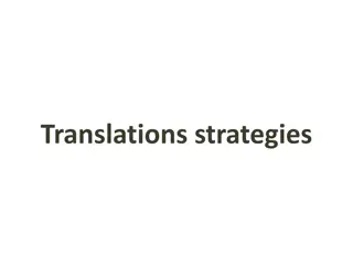 Translation Strategies and Cultural Elements in Translating