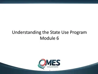 Understanding the State Use Program and Vendor Qualifications