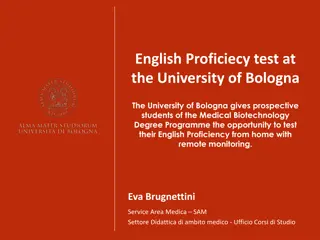 University of Bologna Medical Biotechnology English Proficiency Test