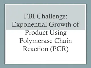 PCR Exponential Growth and Biological Science Challenges