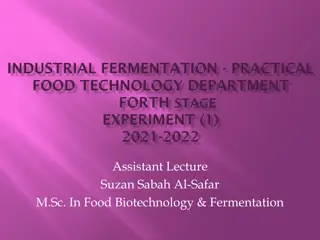 Fermentation in Food Biotechnology and Its Benefits