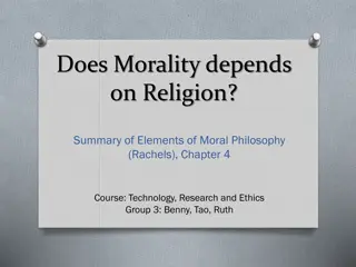Examining Morality and Religion in Moral Philosophy: Insights From Rachels' Elements
