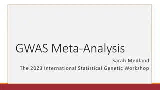 Meta-Analysis in GWAS: Methods and Applications