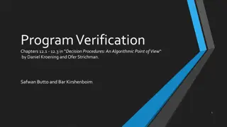 Program Verification Techniques