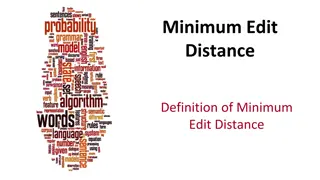 Minimum Edit Distance in Computational Linguistics