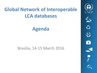 Global Network of Interoperable LCA Databases Conference Agenda