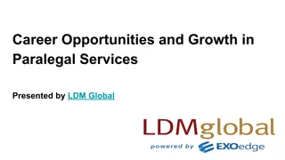 Career Opportunities and Growth in Paralegal Services