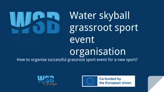 Organising a Successful New Sport Event: Water Skyball Grassroot Sport