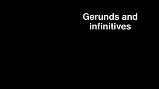 Verb Patterns: Gerunds and Infinitives in English Grammar