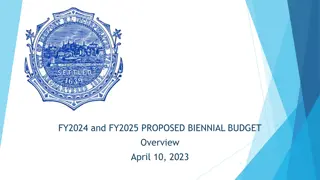 Proposed Biennial Budget Overview for FY2024 and FY2025