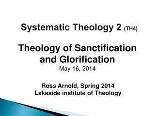 Doctrine of Sanctification and Glorification