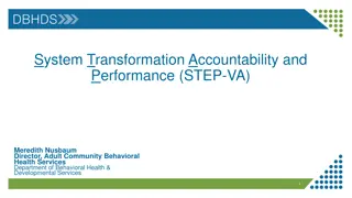 STEP-VA System Transformation for Mental Health Services