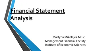 Financial Statement Analysis Overview and Factors Impacting Financial Situations