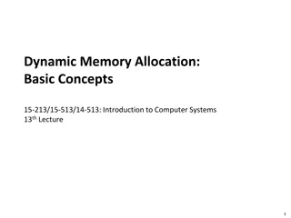 Dynamic Memory Allocation in Computer Systems