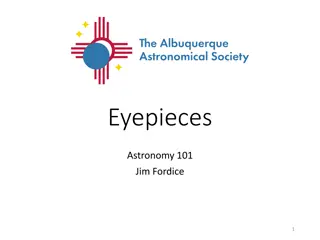 Eyepieces in Astronomy