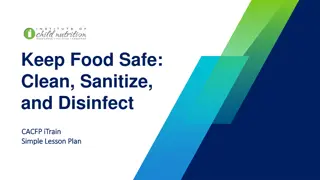 Keep Food Safe: Clean, Sanitize, and Disinfect - Importance of Proper Hygiene Practices