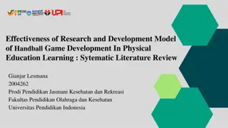 Effectiveness of Research and Development Model in Handball Game Development
