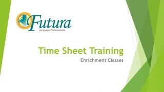 Enrichment Classes Time Sheet Submission Guidelines