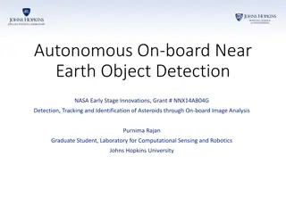 Autonomous On-board Near Earth Object Detection Research at NASA
