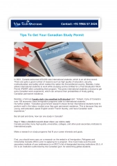 Tips To Get Your Canadian Study Permit