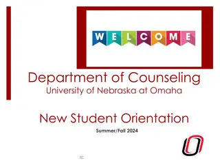 New Student Orientation and Team at UNO Department of Counseling