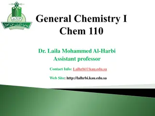 Chemistry Course Overview by Dr. Laila Al-Harbi