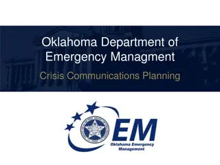 Crisis Communications Planning for Emergency Management in Oklahoma