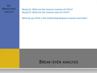 Break-Even Analysis and Revenue Management