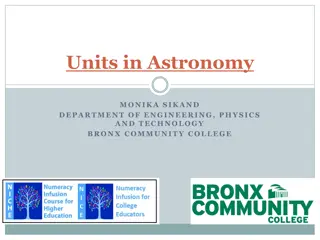 Units in Astronomy and Metric Conversions