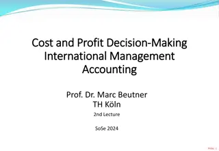 Deciphering Break-even Analysis and Contribution Statements in International Management Accounting